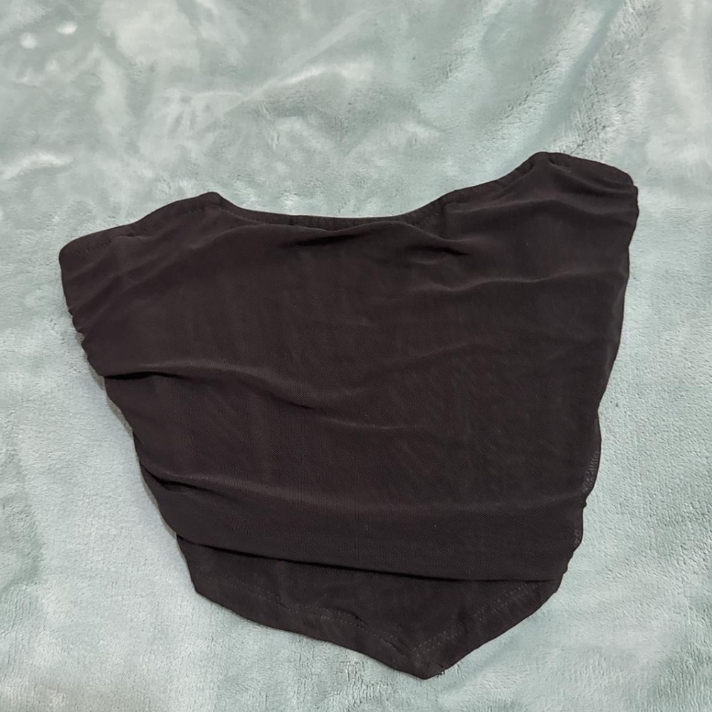black corset going out top